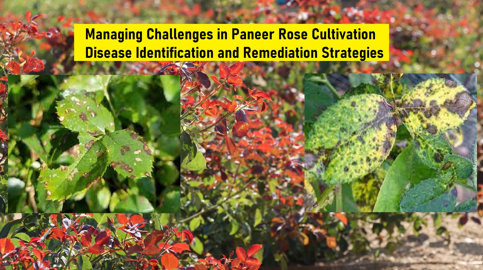 20 Multiple-Choice Questions (MCQs) related to Diseases Affecting Paneer Rose crops along with their corresponding answers with an explanation